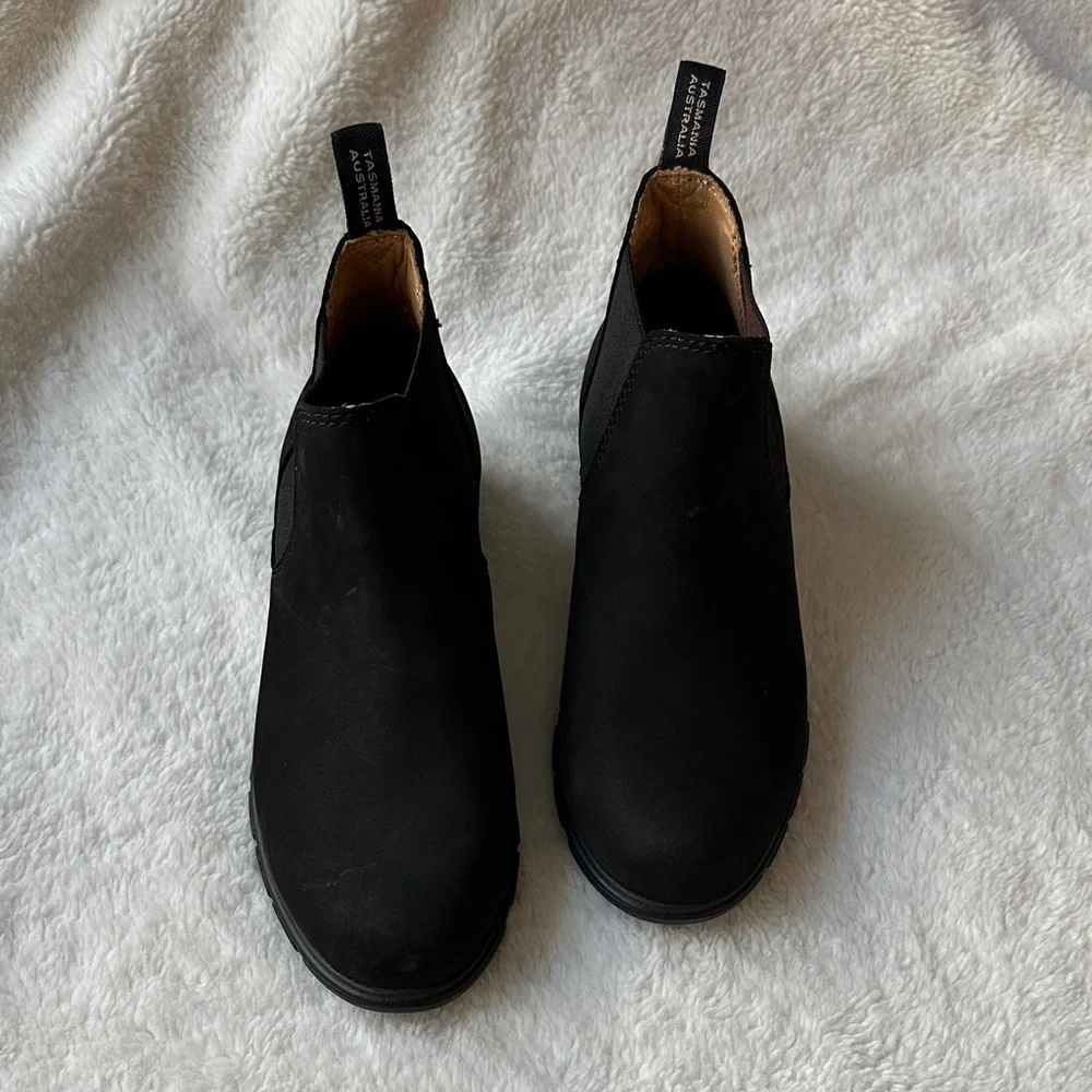 Blundstone Classic Black Leather Ankle Boots Size 7.5 US Women's - Picture 3 of 8